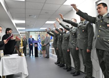 Ορκωμοσία 6 Εφέδρων Ανθυπολοχαγών κατόχων διδακτορικού διπλώματος στο ΕΛΚΑΚ (ΦΩΤΟ-ΒΙΝΤΕΟ)