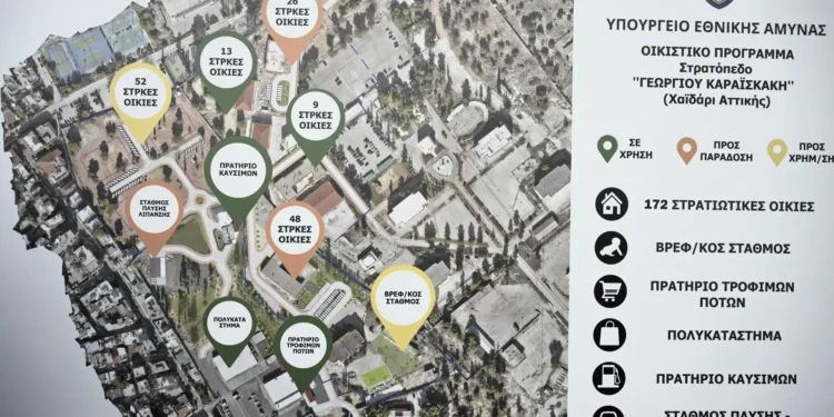 To σχέδιο για νέες κατοικίες σε παλιά Στρατόπεδα: 1.500 για κοινωνική στέγη και 500 για ανάγκες Στρατιωτικών