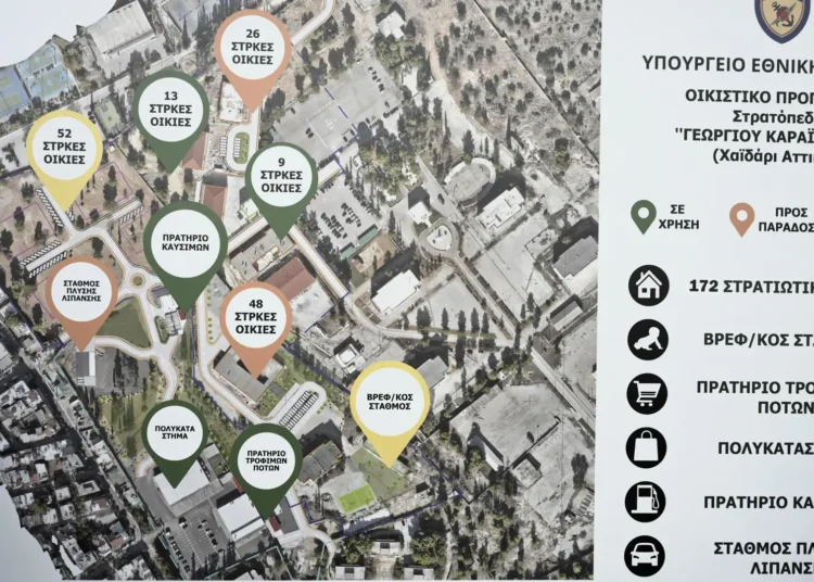 To σχέδιο για νέες κατοικίες σε παλιά Στρατόπεδα: 1.500 για κοινωνική στέγη και 500 για ανάγκες Στρατιωτικών